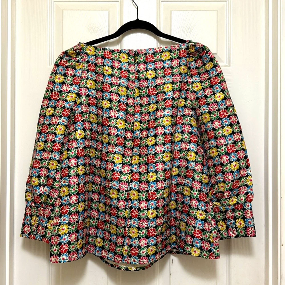 NWT Tuckernuck Punchy Jacquard Pink Emilie Blouse